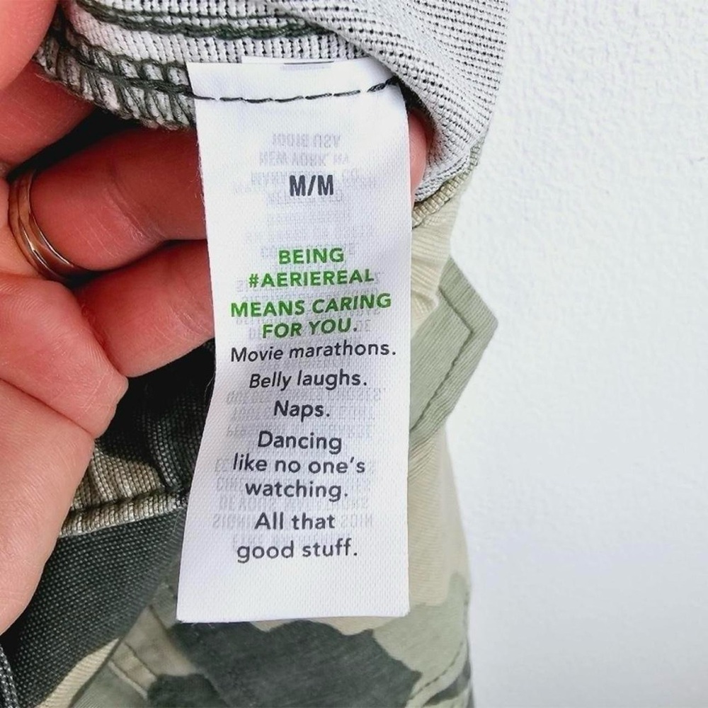 Aerie Green Camouflage Cargo Pants - Picture 7 of 8